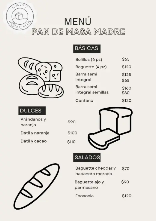 Menú Masa Madre